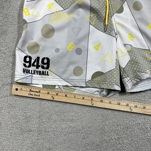 Slunks Shorts Mens Medium Lined 949 Volleyball 5" Athletic Swimming Beach - Picture 4 of 13